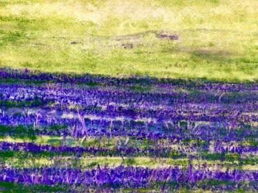 Painting titled "Lavendel mit Weizen" by Daniel Rohrbach, Original Artwork, Acrylic
