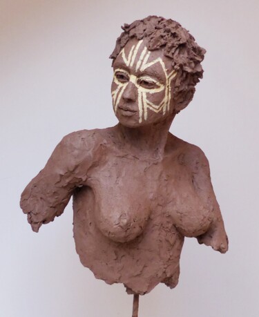 Skulptur mit dem Titel "Energy" von Edw Sculpture, Original-Kunstwerk, Terra cotta