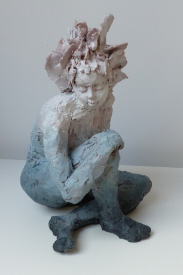 Sculpture titled "Quiet" by Edw Sculpture, Original Artwork, Terra cotta