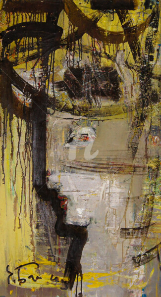 Peinture intitulée "Profile" par Edward Belsky, Œuvre d'art originale, Huile