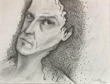 Drawing titled "self Portrait" by Edward Chernesky, Original Artwork
