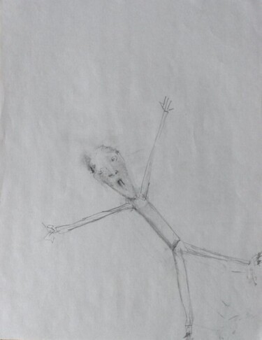 Drawing titled "falling" by Edward Chernesky, Original Artwork
