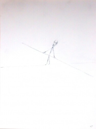 Installation titled "tightrope walker" by Edward Chernesky, Original Artwork