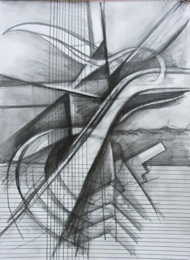 Dessin intitulée "abstract.jpg" par Edward Chernesky, Œuvre d'art originale