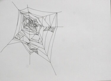 Drawing titled "spiderweb" by Edward Chernesky, Original Artwork