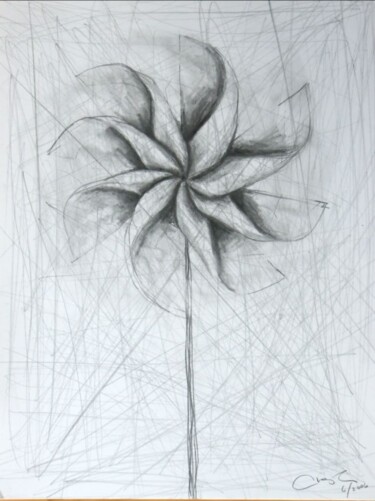 Drawing titled "Pinwheel" by Edward Chernesky, Original Artwork