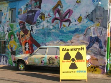 Aufbau mit dem Titel "Anti Atom Protest A…" von Annamalt & Edward Naujok, Original-Kunstwerk