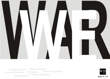 Malerei mit dem Titel "KRIEG und WIR_WAR a…" von Annamalt & Edward Naujok, Original-Kunstwerk