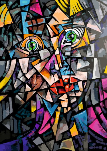 Arts numériques intitulée "emotions" par Edward Yov, Œuvre d'art originale, Peinture numérique
