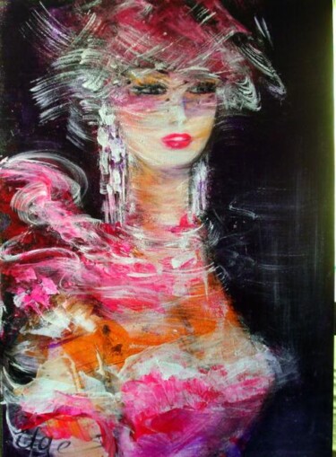 Painting titled "NOLWENN N° 16 TOILE…" by Edwige (Edges) Lefevre, Original Artwork, Acrylic