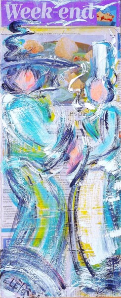 Peinture intitulée "STREET ART BIGOUDEN…" par Edwige (Edges) Lefevre, Œuvre d'art originale, Acrylique Monté sur Châssis en…
