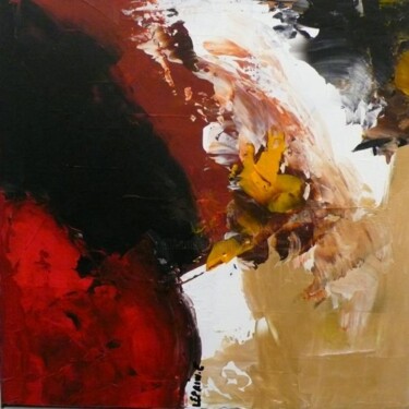 Painting titled "MOMENTS IN LOVE N°5" by Edwige Leprin, Original Artwork, Oil