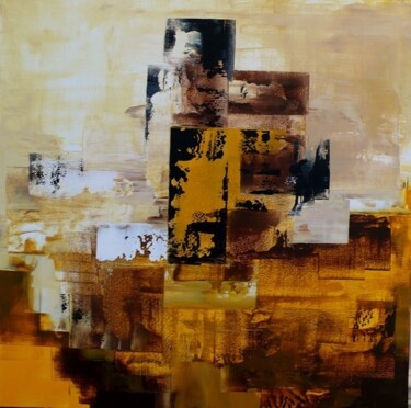Painting titled "MIRAGE" by Edwige Leprin, Original Artwork, Oil