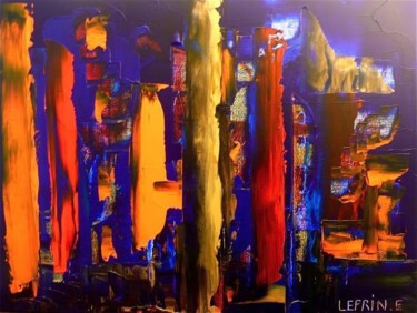 Pintura titulada "UN MONDE DE LUMIERE…" por Edwige Leprin, Obra de arte original, Oleo