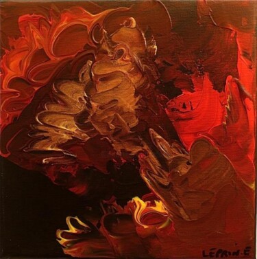 Painting titled "AMOR AMOR" by Edwige Leprin, Original Artwork, Oil