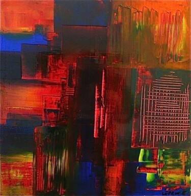 Painting titled "BATON ROUGE" by Edwige Leprin, Original Artwork, Oil