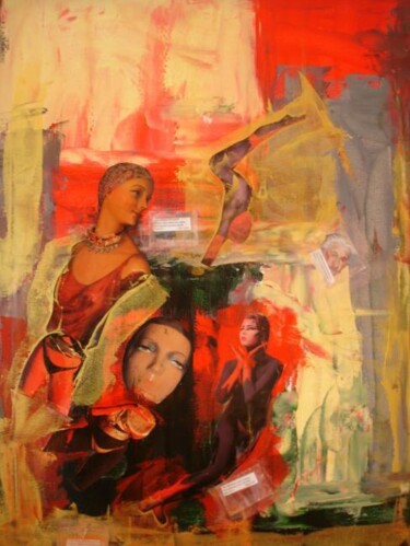 Peinture intitulée "SALSA" par Edwige Leprin, Œuvre d'art originale, Huile