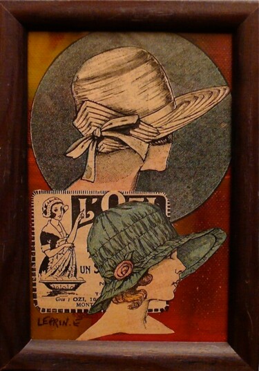 Malerei mit dem Titel "CHAPEAU DE DOS !" von Edwige Leprin, Original-Kunstwerk, Öl