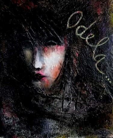 Painting titled "Odéla" by Edwige Manon (edman), Original Artwork, Acrylic