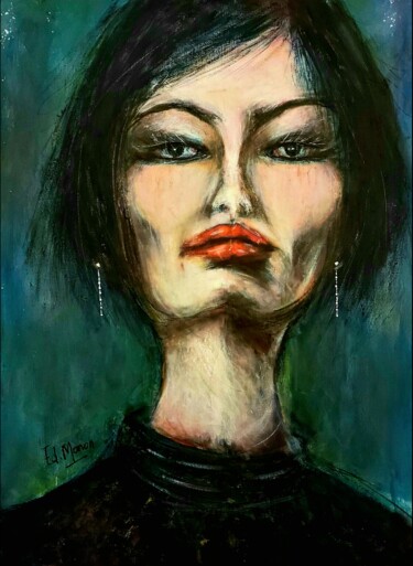 Painting titled ""Nikita"" by Edwige Manon (edman), Original Artwork, Acrylic