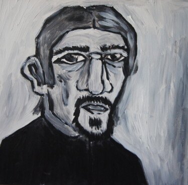 Painting titled "klein portret" by Edwin Boeckxstaens (Origineel), Original Artwork, Acrylic