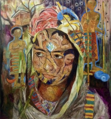 Painting titled "PAGBALIK (The Retur…" by Edwin Jumalon, Original Artwork, Oil