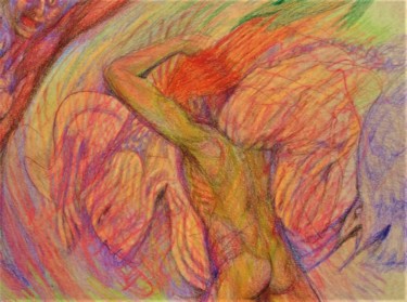 Рисунок под названием "Guilt Tears the Soul" - Edwin Loftus, Подлинное произведение искусства, Карандаш Установлен на Другая…