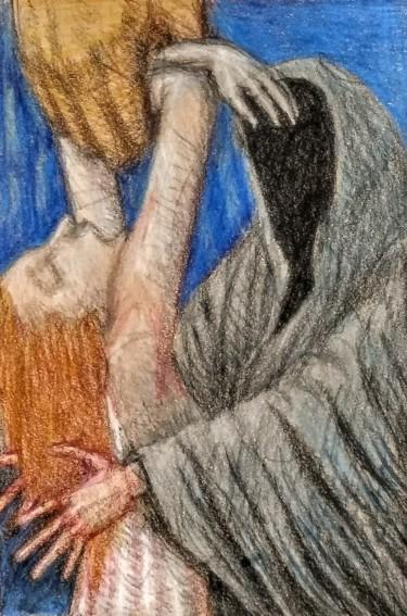 Disegno intitolato "The Frustration of…" da Edwin Loftus, Opera d'arte originale, Matita Montato su Altro pannello rigido
