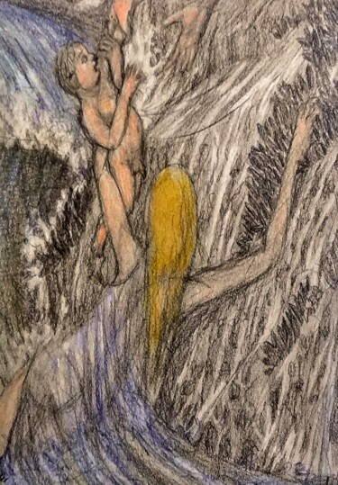 Рисунок под названием "Selflessness" - Edwin Loftus, Подлинное произведение искусства, Карандаш Установлен на Другая жесткая…