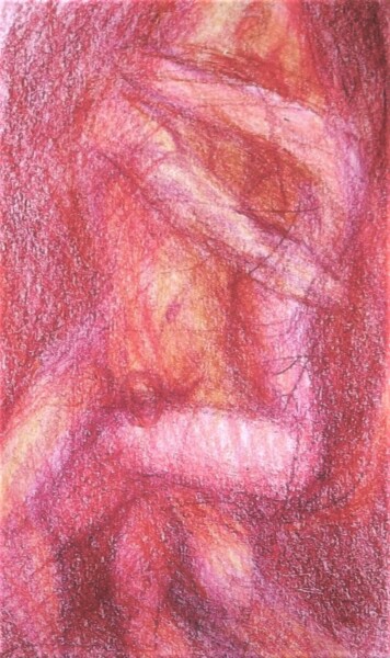 Dibujo titulada "Lovers 40" por Edwin Loftus, Obra de arte original, Pastel Montado en Otro panel rígido