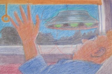 They're at it Again Dessin intitulée "They're at it Again" par Edwin Loftus, Œuvre d'art originale, Pastel Monté sur Autre panneau rigide