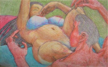Drawing titled "Anticipation of Cun…" by Edwin Loftus, Original Artwork, Pastel Mounted on Other rigid panel