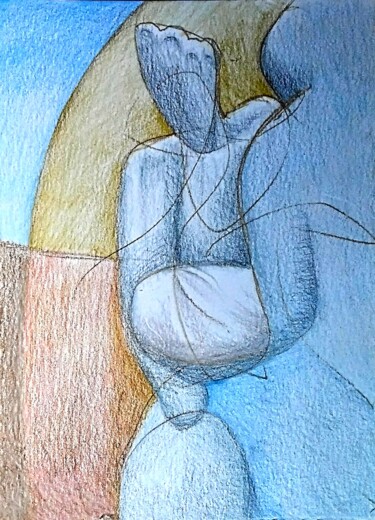 Dessin intitulée "A Parting" par Edwin Loftus, Œuvre d'art originale, Pastel