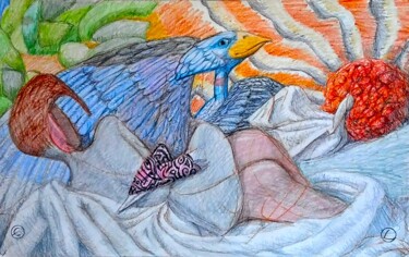 Dibujo titulada "Dawn of the New Day…" por Edwin Loftus, Obra de arte original, Pastel