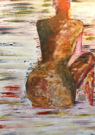 Painting titled "Figure" by Emma Foster, Original Artwork, Acrylic