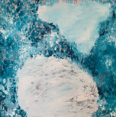 Painting titled "Frozen" by Emma Foster, Original Artwork, Acrylic