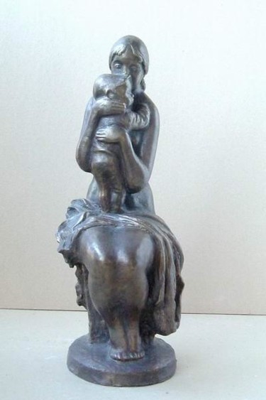 Sculpture titled "A young mother" by Alexander Efimov, Original Artwork