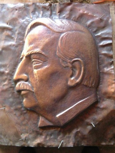 Painting titled "Detail of copper" by Alexander Efimov, Original Artwork