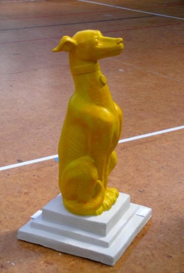 Sculpture titled "Happy dog" by Alexander Efimov, Original Artwork