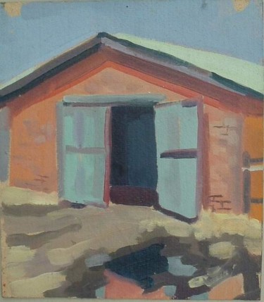 Painting titled "Kow`s house" by Alexei Efimov, Original Artwork
