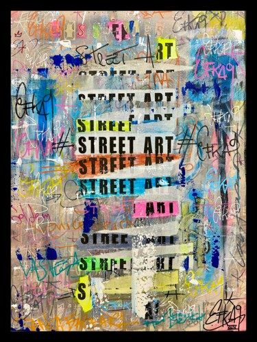 Картина под названием "Street Art by EFKA9" - Efka9, Подлинное произведение искусства, Акрил Установлен на Деревянная рама д…