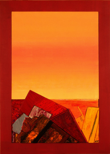 Peinture intitulée "La rupture" par Pierre Raffenne, Œuvre d'art originale, Acrylique