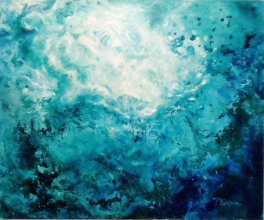 Painting titled "OCEANS" by Eftihia Tournaviti, Original Artwork, Acrylic