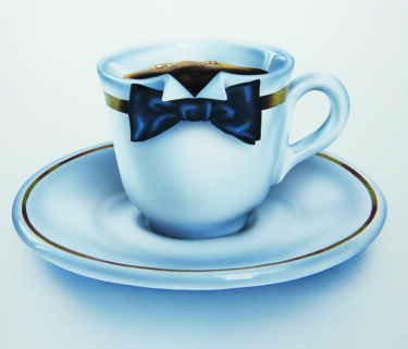 "PAUSA CAFFE" başlıklı Tablo Egidio Gariano tarafından, Orijinal sanat, Hava fırçası