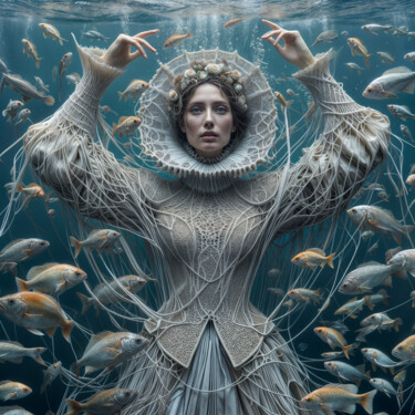 Digital Arts titled "Underwater_112" by Egidoro, Original Artwork, AI generated image