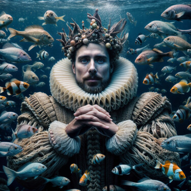 Digitale Kunst mit dem Titel "Underwater_107" von Egidoro, Original-Kunstwerk, KI-generiertes Bild