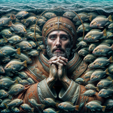 Digitale Kunst mit dem Titel "Underwater_56" von Egidoro, Original-Kunstwerk, KI-generiertes Bild