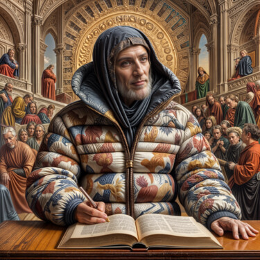 Digital Arts titled "Dante Alighieri" by Egidoro, Original Artwork, AI generated image