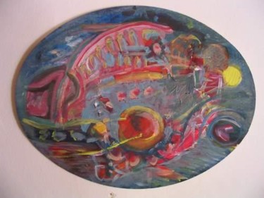 Pittura intitolato "poisson" da Egiboutique, Opera d'arte originale