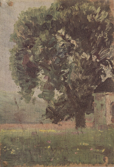 Printmaking titled "Baum (unica opera a…" by Egon Schiele, Original Artwork, Lithography